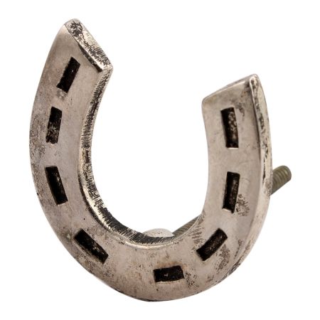 Silver Horse Shoe Aluminium Knobs